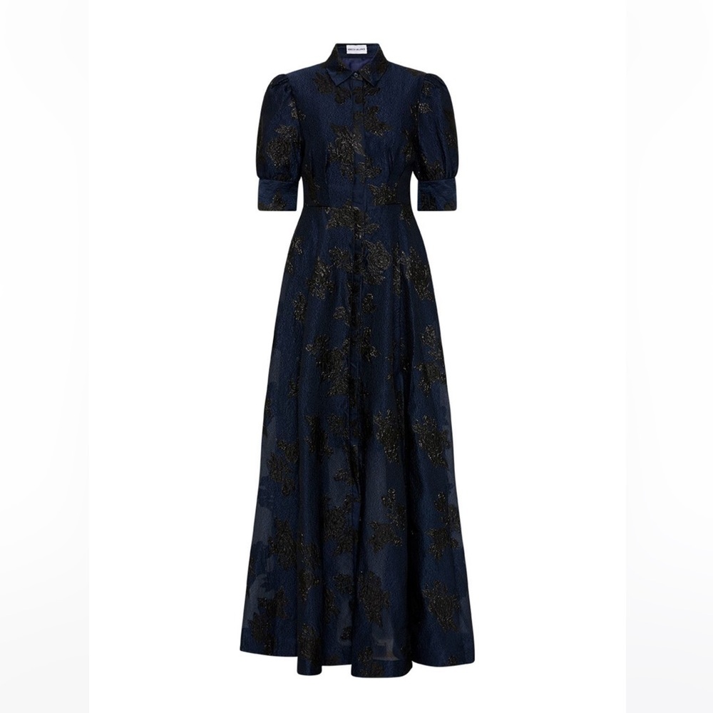 Rebecca Vallance Antoinette floral-jacquard gown